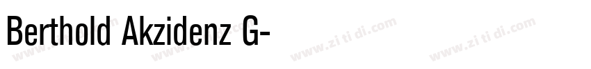 Berthold Akzidenz G字体转换